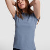 polo femme manches courtes personnalise bleu clair coton bio pour
