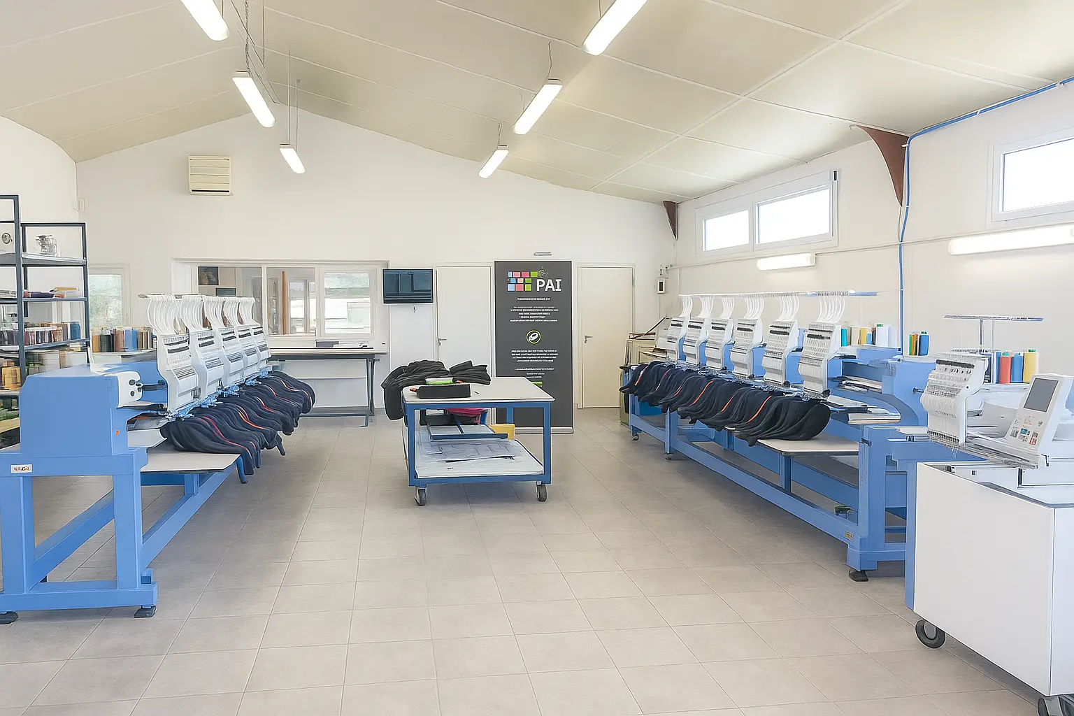 atelier broderie personnalisee sweats gilets machines